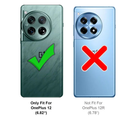 OnePlus 12 Klapphülle in Schwarz mit Kartenfächern und Schutz