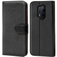 OnePlus 8 Pro Klapphülle in Schwarz mit Kartenfächern und Schutz