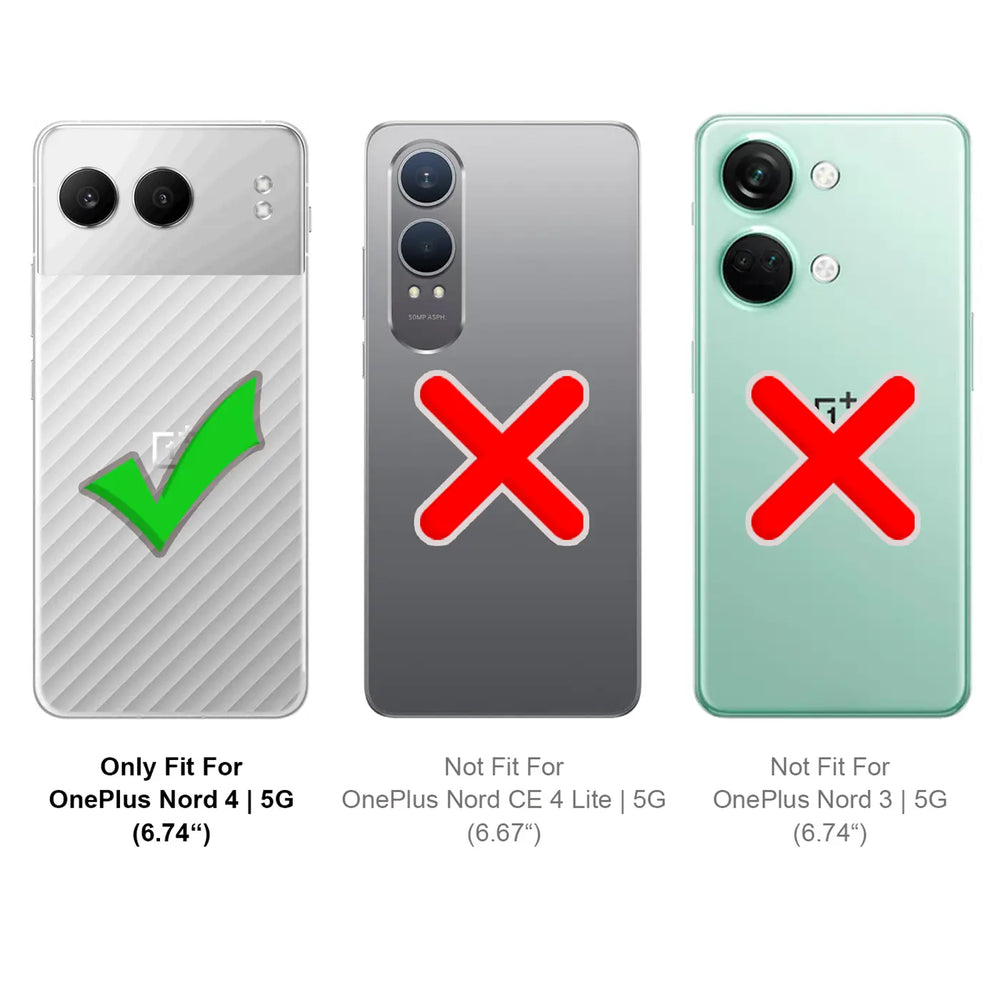 OnePlus Nord 4 Klapphülle in Schwarz mit Kartenfächern und Schutz