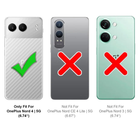 OnePlus Nord 4 Klapphülle in Schwarz mit Kartenfächern und Schutz