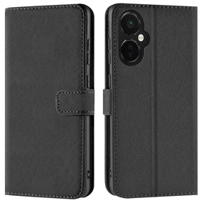 OnePlus Nord CE 3 Lite 5G Klapphülle in Schwarz mit Kartenfächern und Schutz