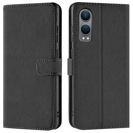 OnePlus Nord CE4 Lite 5G Klapphülle in Schwarz mit Kartenfächern und Schutz