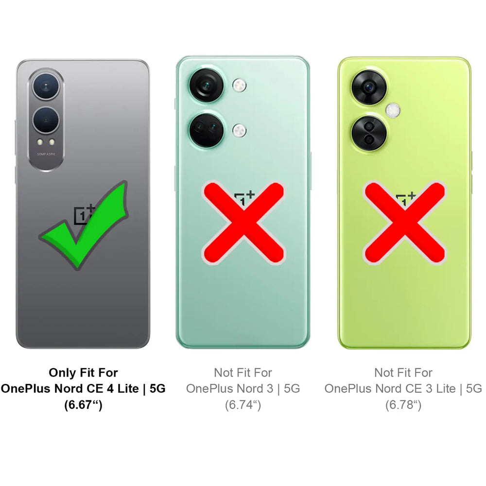 OnePlus Nord CE4 Lite 5G Klapphülle in Schwarz mit Kartenfächern und Schutz