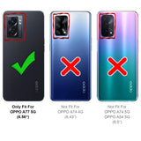 OPPO A77 5G Klapphülle in Schwarz mit Kartenfächern und Schutz