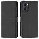 OPPO A96 / A76 Klapphülle in Schwarz mit Kartenfächern und Schutz