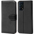 Oppo Find X3 Lite Klapphülle in Schwarz mit Kartenfächern und Schutz