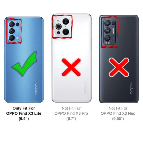 Oppo Find X3 Lite Klapphülle in Schwarz mit Kartenfächern und Schutz