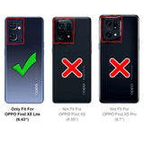 OPPO Find X5 Lite Klapphülle in Schwarz mit Kartenfächern und Schutz