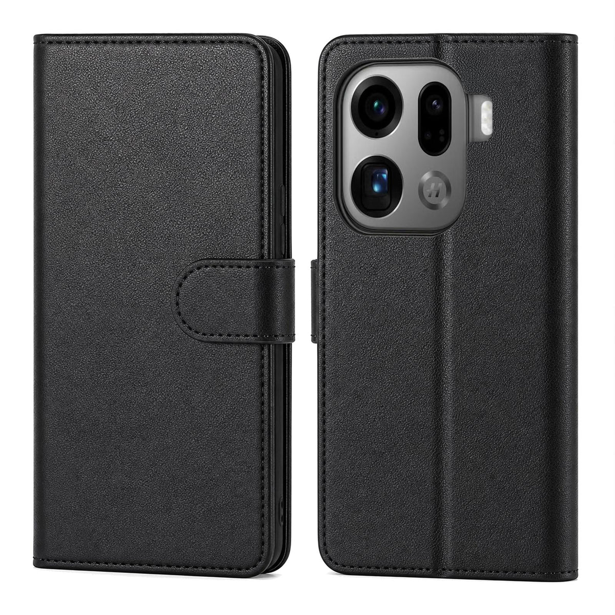 OPPO Find X9 Pro - Klapphülle mit Kartenfächern Schwarz