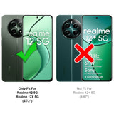 Realme 12 5G / 12X 5G Klapphülle in Schwarz mit Kartenfächern und Schutz