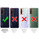 Realme 6 Pro Klapphülle in Schwarz mit Kartenfächern und Schutz