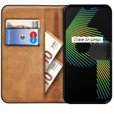 Realme 6i Klapphülle in Schwarz mit Kartenfächern und Schutz