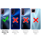 Realme 7 5G Klapphülle in Schwarz mit Kartenfächern und Schutz