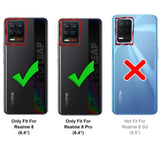 Realme 8 / 8 Pro Klapphülle in Schwarz mit Kartenfächern und Schutz