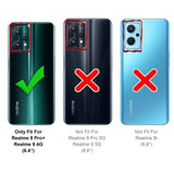 Realme 9 Pro+ / Realme 9 4G Klapphülle in Schwarz mit Kartenfächern und Schutz