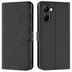 Realme C33 Klapphülle in Schwarz mit Kartenfächern und Schutz