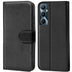 Realme C65 Klapphülle in Schwarz mit Kartenfächern und Schutz