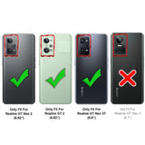 Realme GT Neo 2 / GT2 / Neo 3T Klapphülle in Schwarz mit Kartenfächern und Schutz