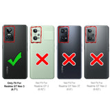 Realme GT Neo 3 Klapphülle in Schwarz mit Kartenfächern und Schutz