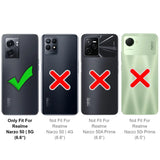 Realme Narzo 50 5G Klapphülle in Schwarz mit Kartenfächern und Schutz
