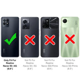 Realme Narzo 50 Klapphülle in Schwarz mit Kartenfächern und Schutz