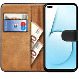 Realme X50 5G / X3 Klapphülle in Schwarz mit Kartenfächern und Schutz