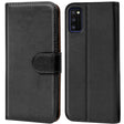 Samsung Galaxy A03s Klapphülle in Schwarz mit Kartenfächern und Schutz