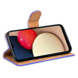 Samsung Galaxy A12 / M12 Klapphülle in Blau mit Kartenfächern und Schutz