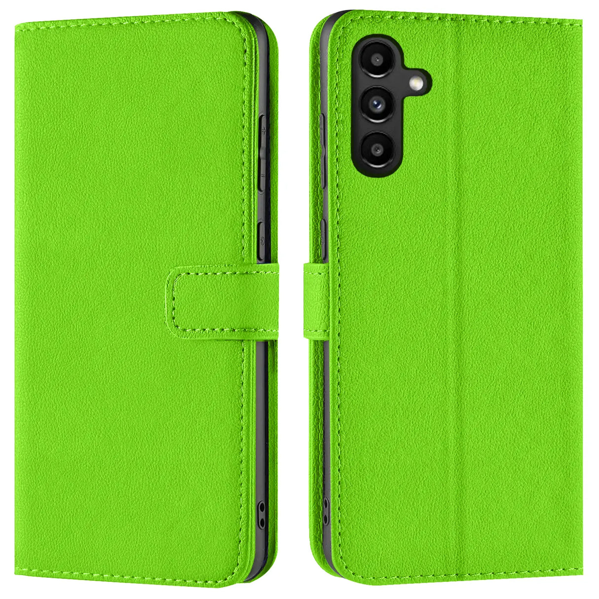 Samsung Galaxy A13 5G / A04s Klapphülle in Grün mit Kartenfächern und Schutz