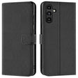 Samsung Galaxy A13 5G / A04s Klapphülle in Schwarz mit Kartenfächern und Schutz
