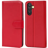 Samsung Galaxy A14 4G / 5G Klapphülle in Rot mit Kartenfächern und Schutz
