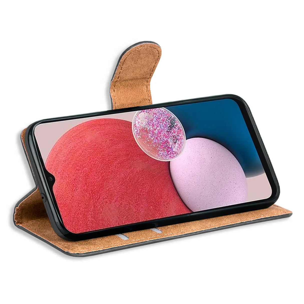 Samsung Galaxy A14 4G / 5G Klapphülle in Schwarz mit Kartenfächern und Schutz
