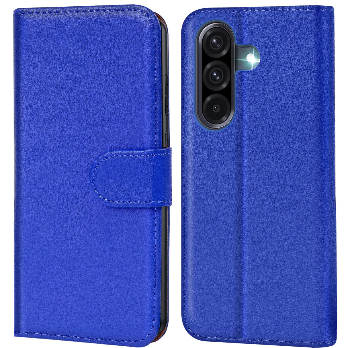 Samsung Galaxy A17 5G Klapphülle in Blau mit Kartenfächern und Schutz