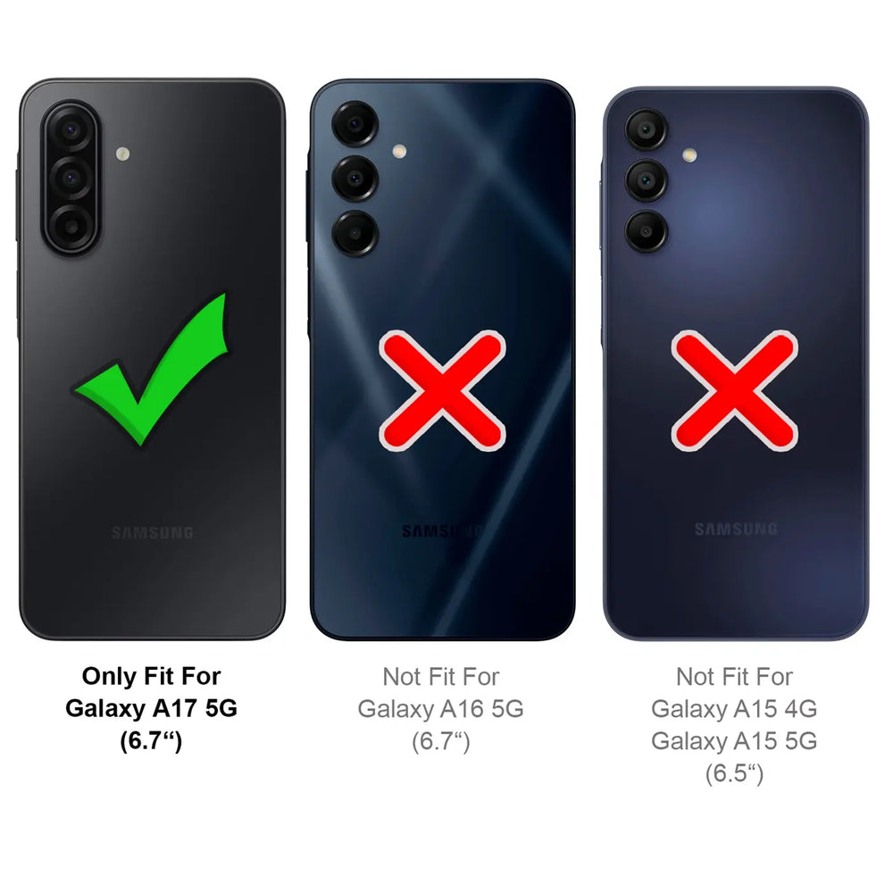 Samsung Galaxy A17 5G Klapphülle in Grün mit Kartenfächern und Schutz