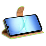 Samsung Galaxy A17 5G Klapphülle in Grün mit Kartenfächern und Schutz