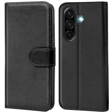 Samsung Galaxy A17 5G Klapphülle in Schwarz mit Kartenfächern und Schutz