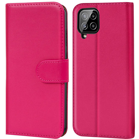 Samsung Galaxy A22 4G / M32 / M22 Klapphülle in Pink mit Kartenfächern und Schutz