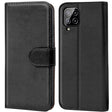 Samsung Galaxy A22 4G / M32 / M22 Klapphülle in Schwarz mit Kartenfächern und Schutz