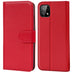 Samsung Galaxy A22 5G Klapphülle in Rot mit Kartenfächern und Schutz