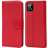 Samsung Galaxy A22 5G Klapphülle in Rot mit Kartenfächern und Schutz