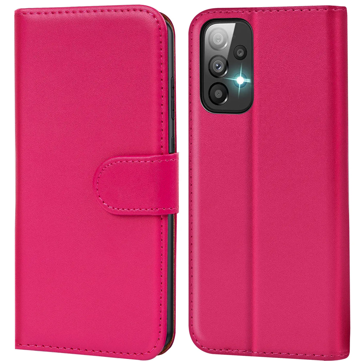 Samsung Galaxy A23 5G Klapphülle in Pink mit Kartenfächern und Schutz
