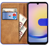 Samsung Galaxy A25 5G Klapphülle in Blau mit Kartenfächern und Schutz