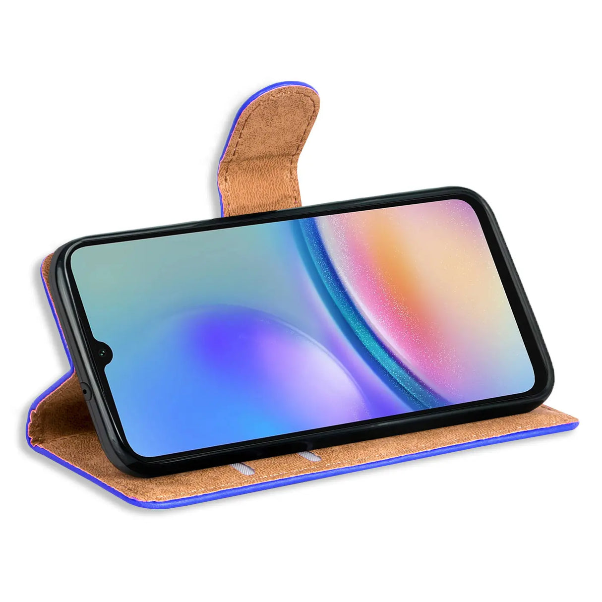 Samsung Galaxy A25 5G Klapphülle in Blau mit Kartenfächern und Schutz