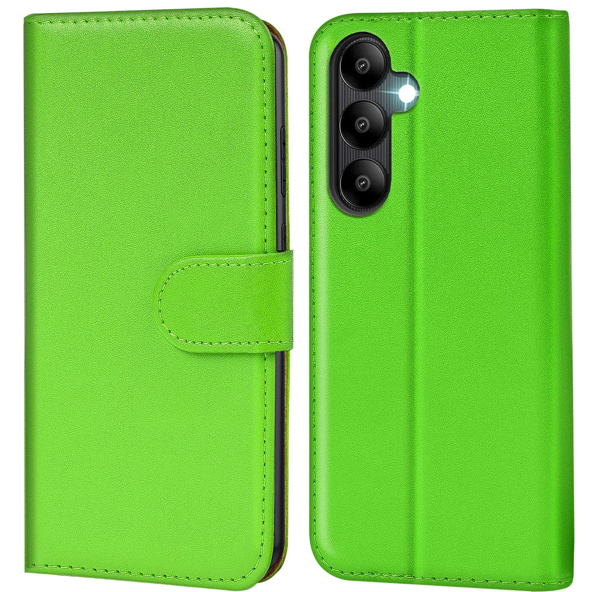 Samsung Galaxy A25 5G Klapphülle in Grün mit Kartenfächern und Schutz