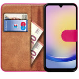Samsung Galaxy A25 5G Klapphülle in Pink mit Kartenfächern und Schutz