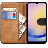 Samsung Galaxy A25 5G Klapphülle in Schwarz mit Kartenfächern und Schutz
