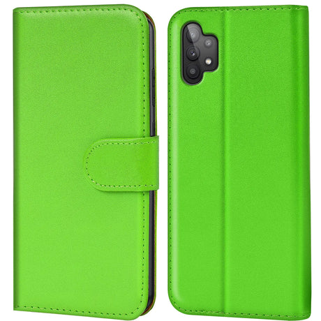 Samsung Galaxy A32 5G Klapphülle in Grün mit Kartenfächern und Schutz
