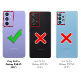 Samsung Galaxy A34 5G Klapphülle in Rot mit Kartenfächern und Schutz