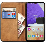 Samsung Galaxy A34 5G Klapphülle in Schwarz mit Kartenfächern und Schutz