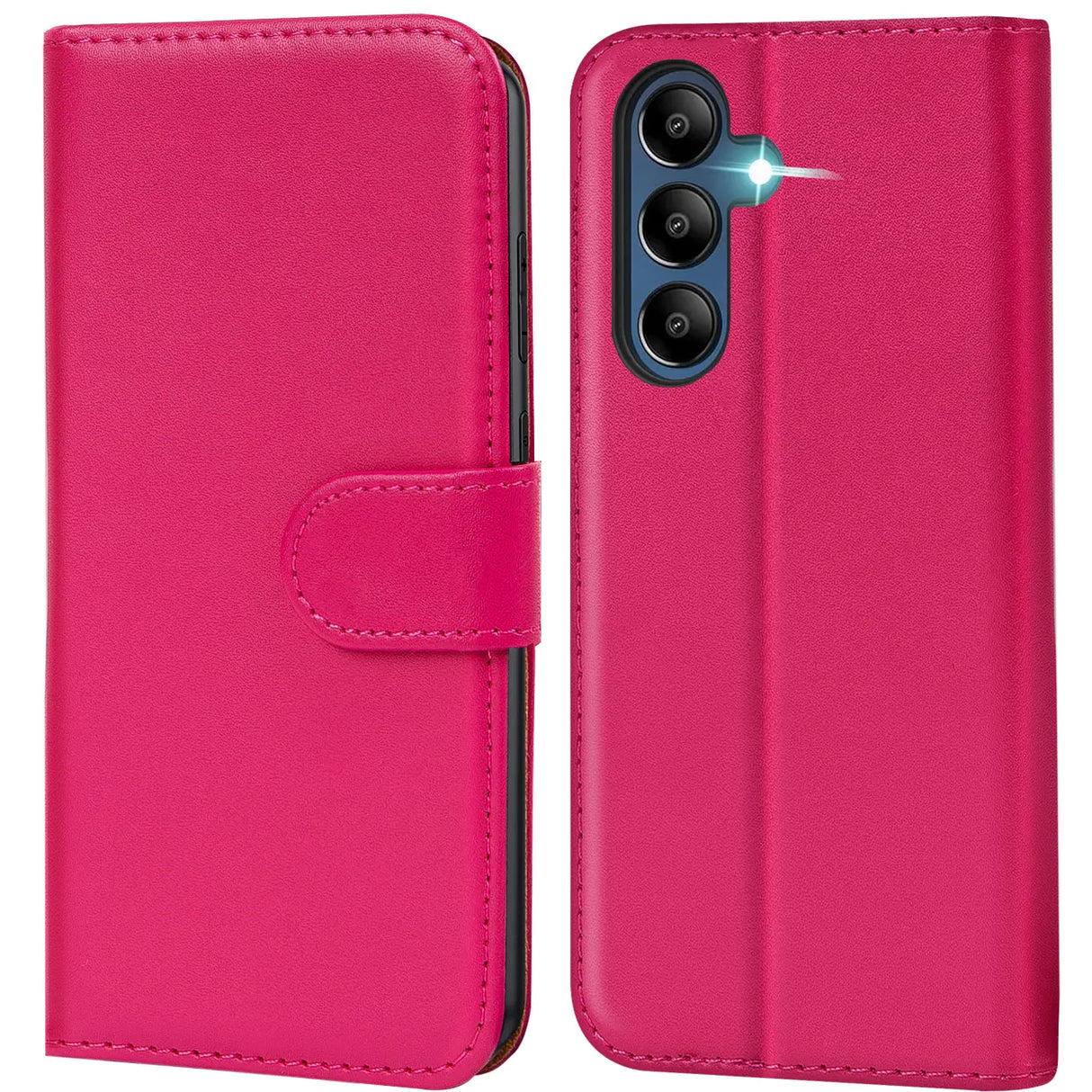 Samsung Galaxy A35 5G Klapphülle in Pink mit Kartenfächern und Schutz